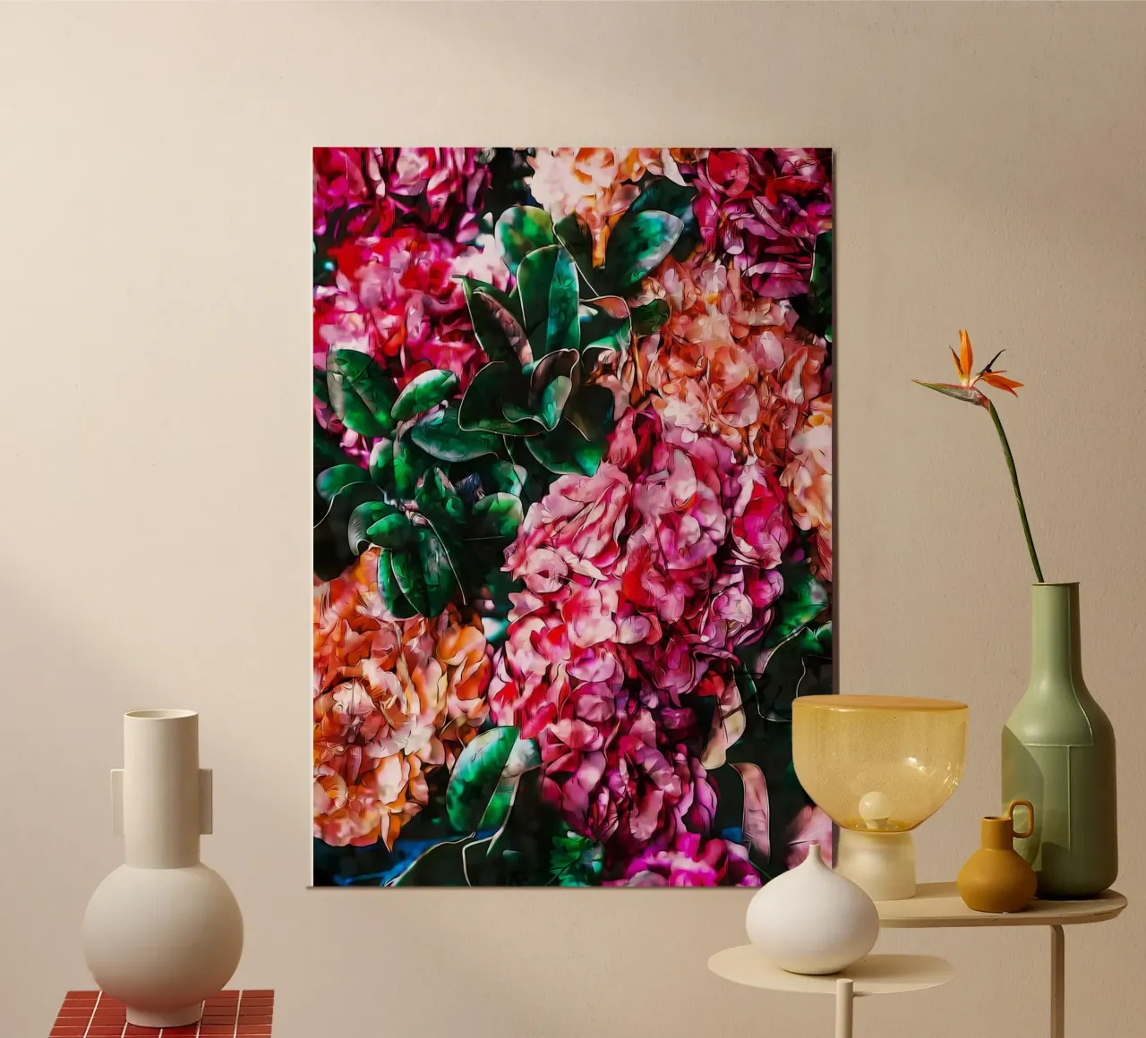 Fiori retrò alluminio dibond da diedrich