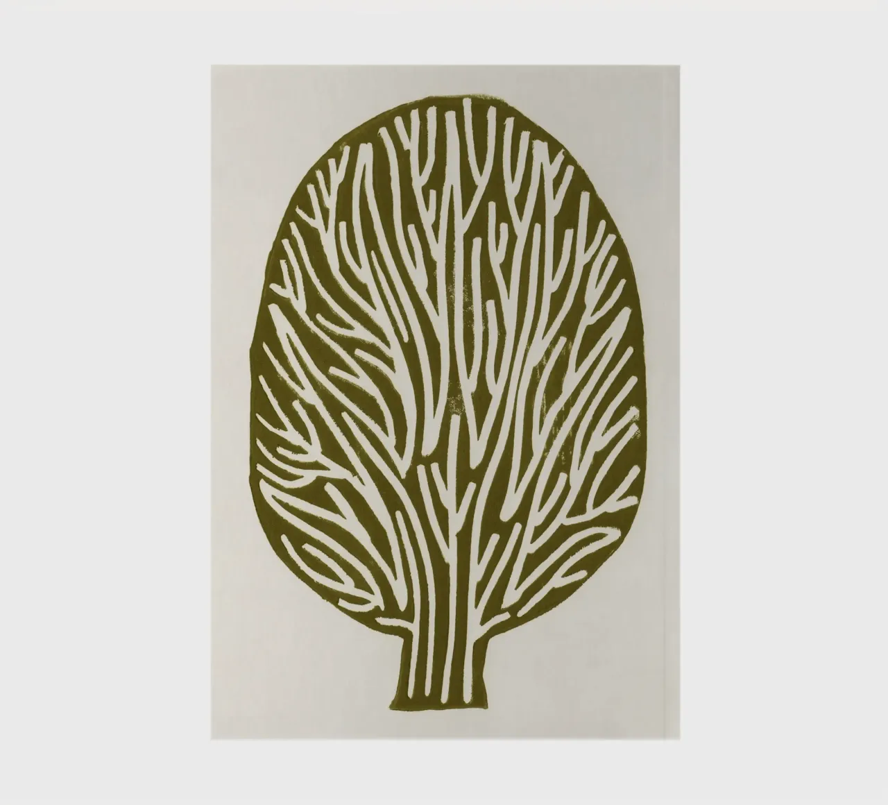 Linocut Tree notebook by Alisa Galitsyna
