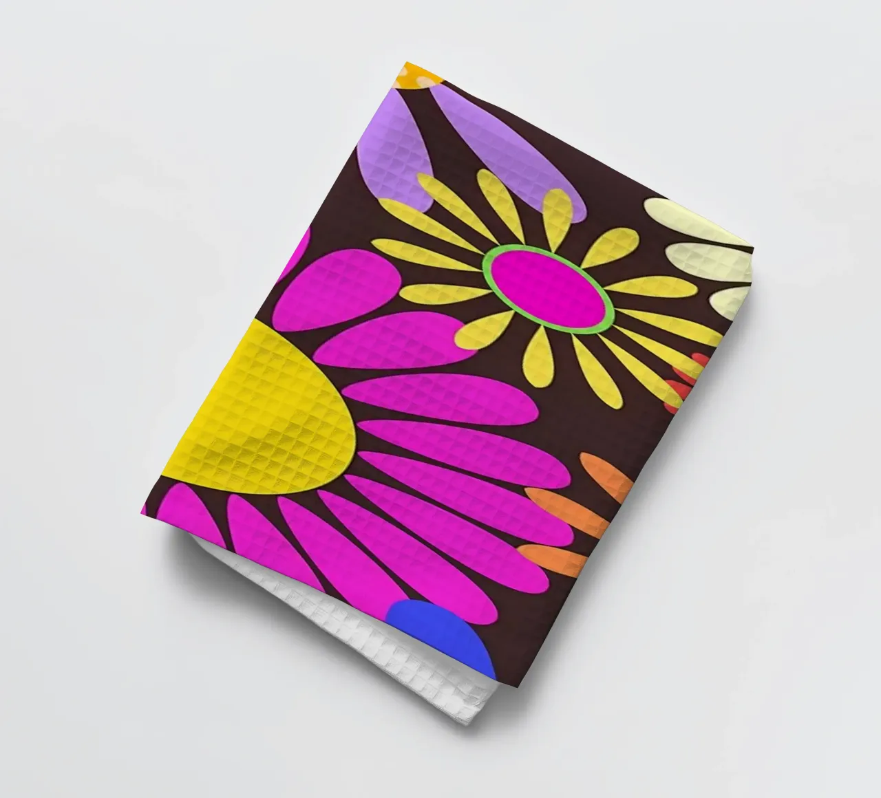 60s Retro Flower Power tea towel by diedrich