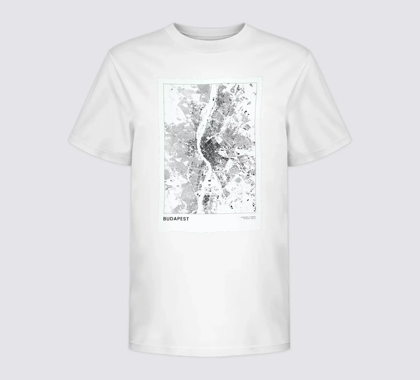 Budapest t-shirt bambini da The Cartography Collection