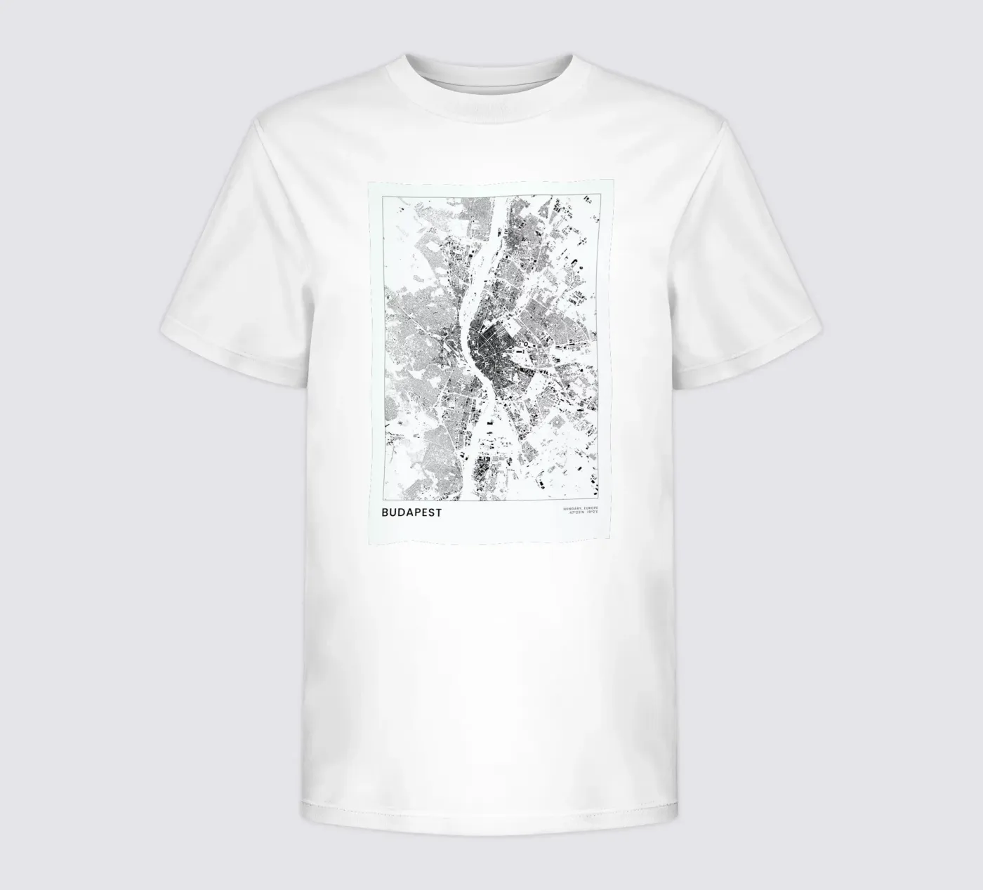 Budapest t-shirt bambini da The Cartography Collection