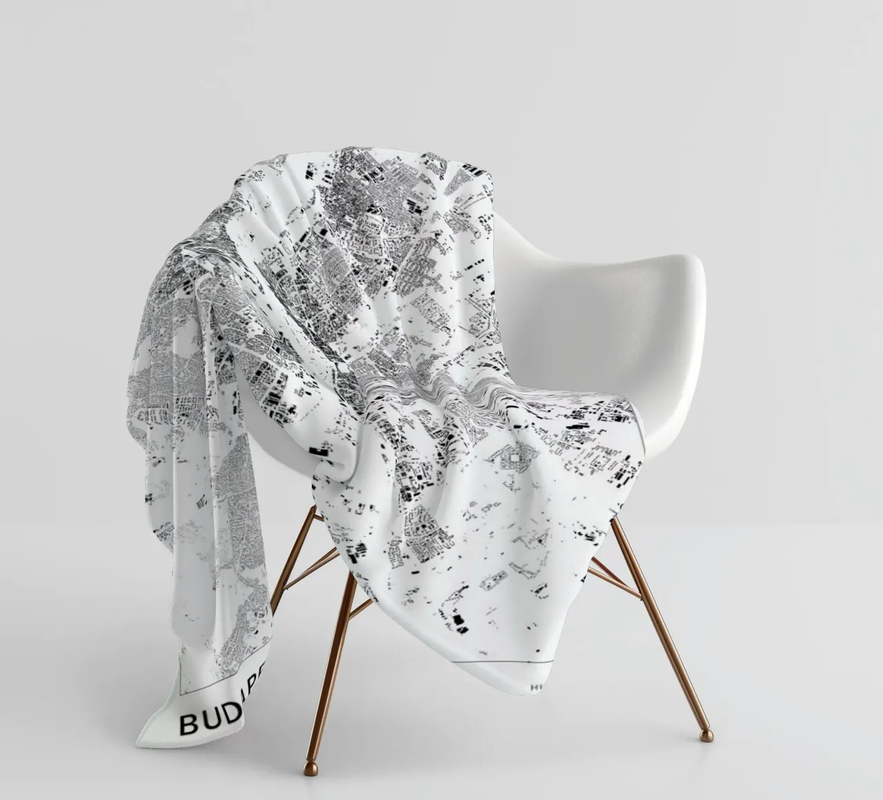 Budapest coperta in pile da The Cartography Collection