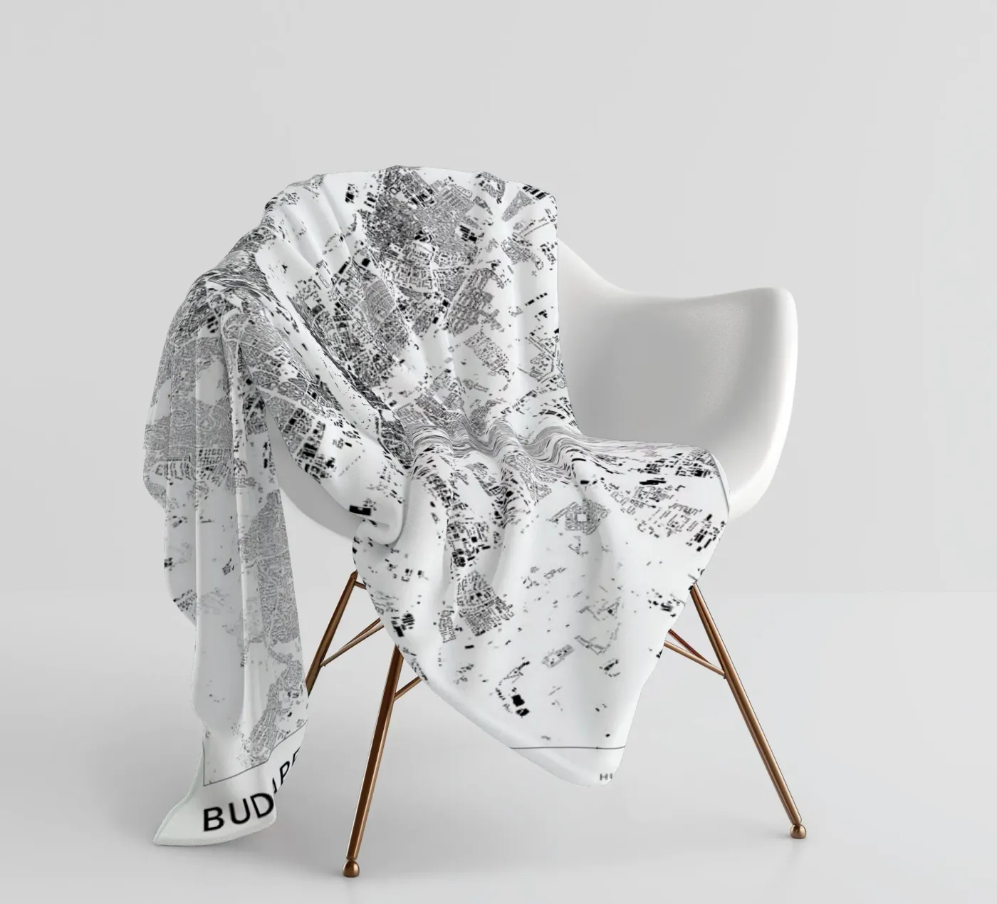 Budapest fleecedeken van The Cartography Collection