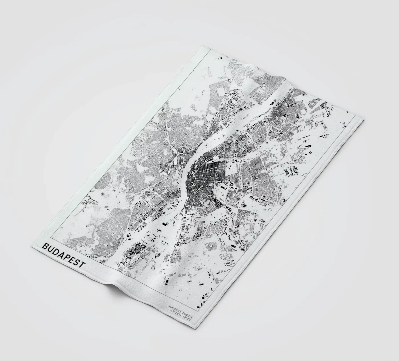 Budapest fleecedeken van The Cartography Collection