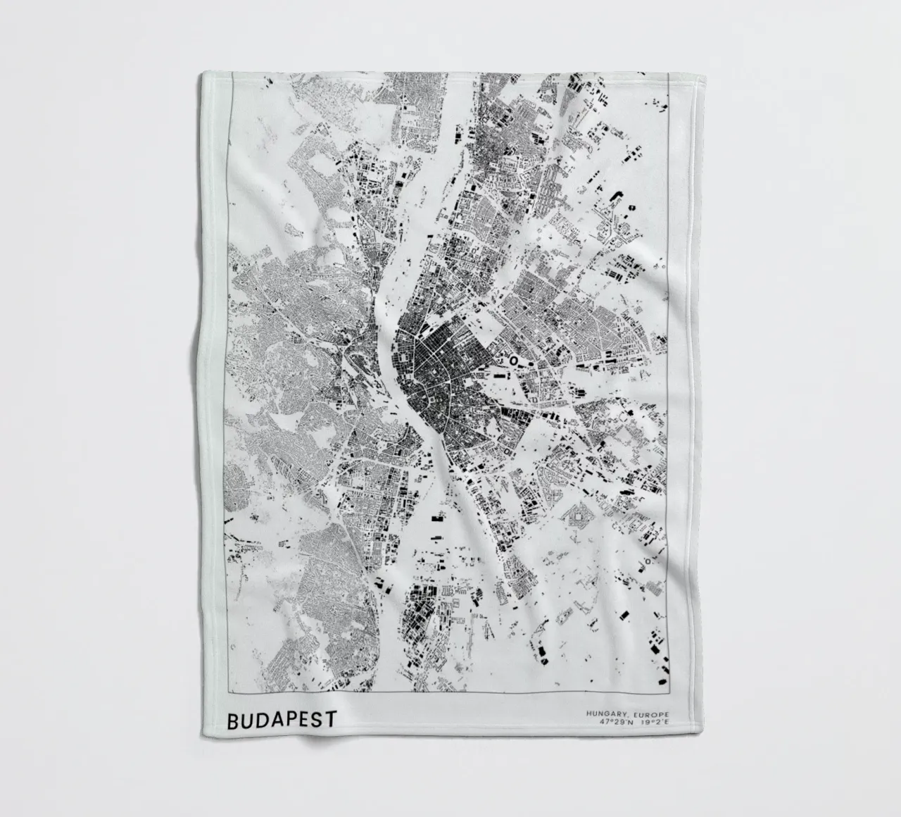 Budapest coperta in pile da The Cartography Collection