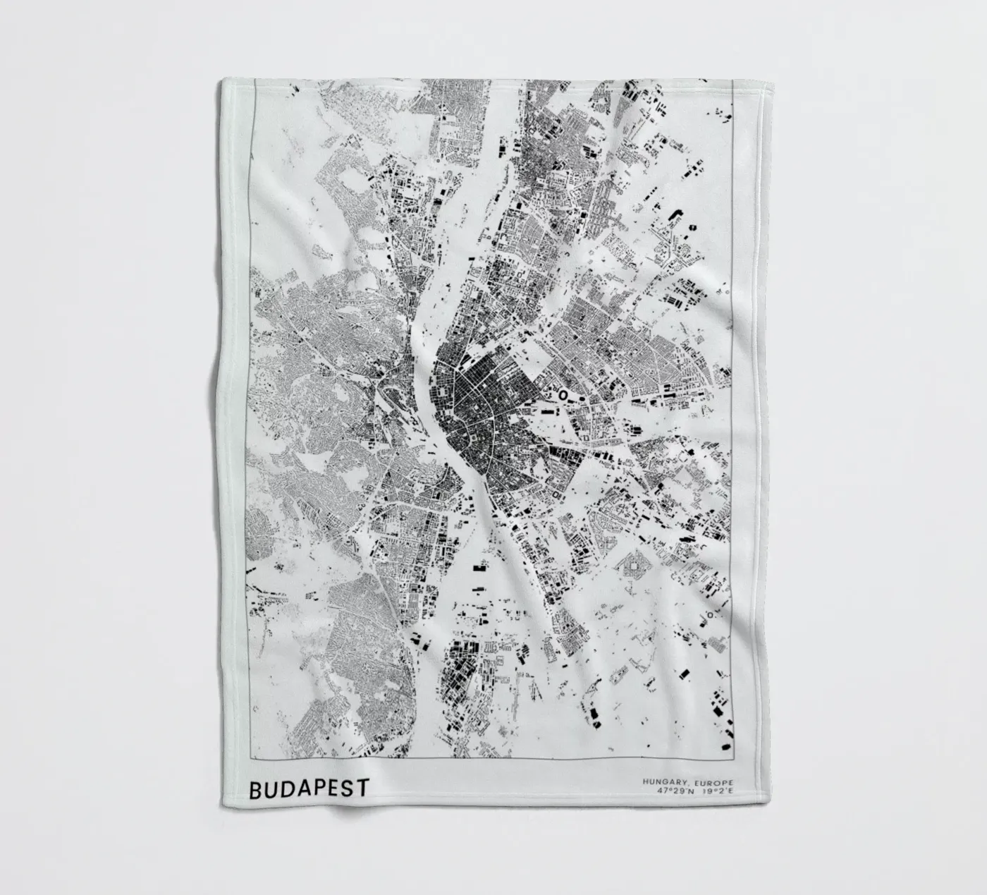 Budapest fleecedeken van The Cartography Collection