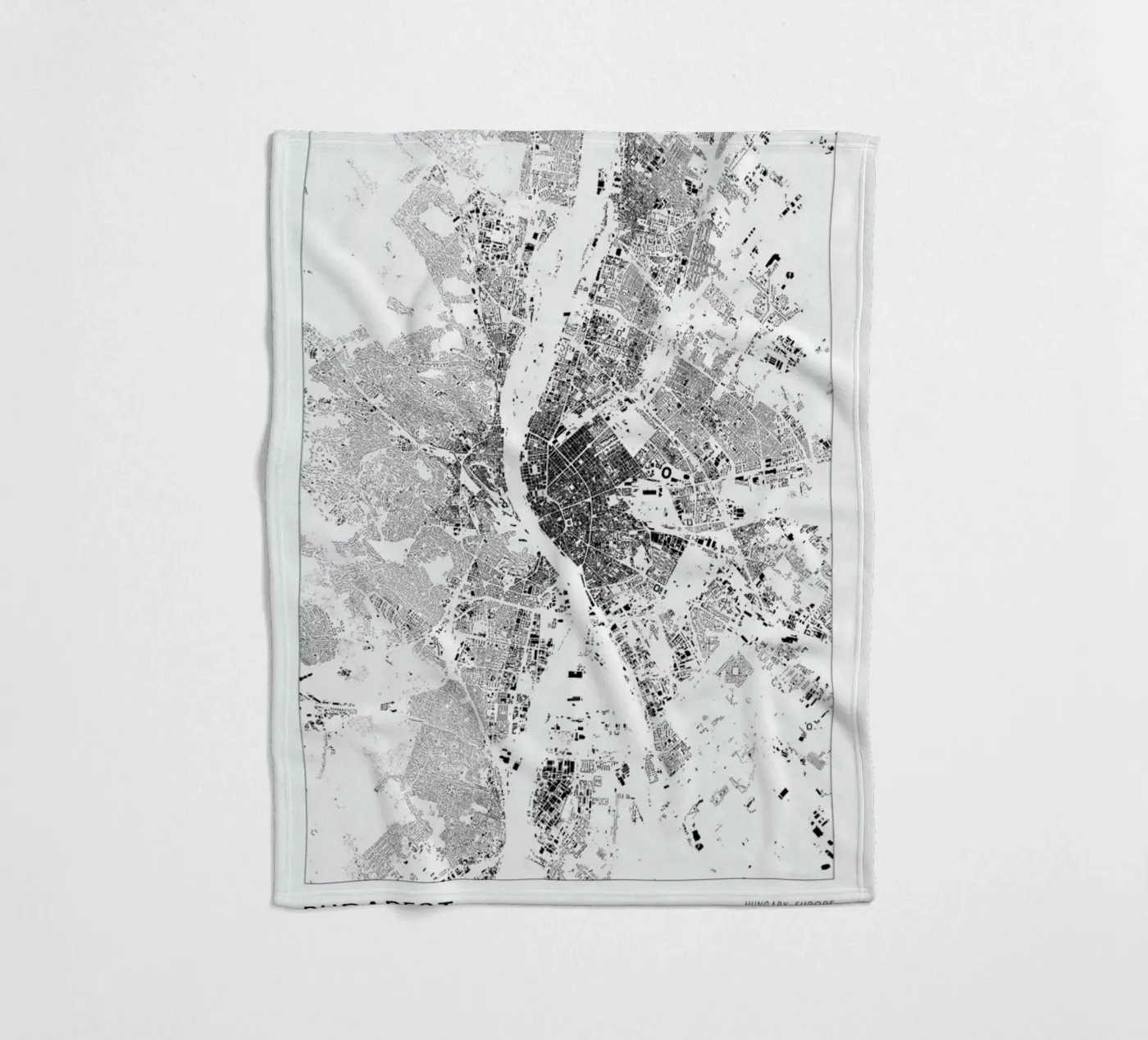 Budapest fleecedeken van The Cartography Collection