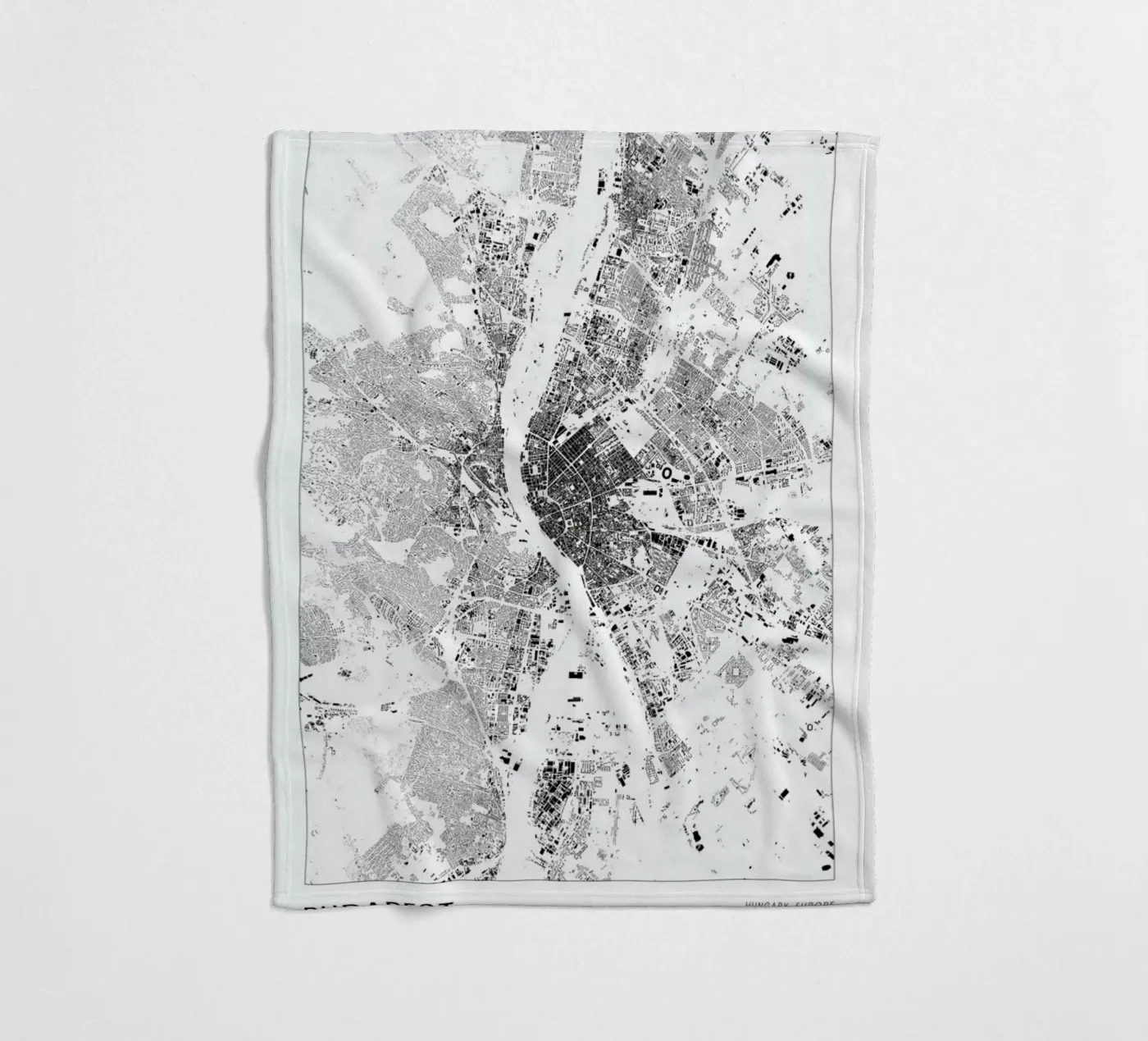 Budapest fleecedeken van The Cartography Collection