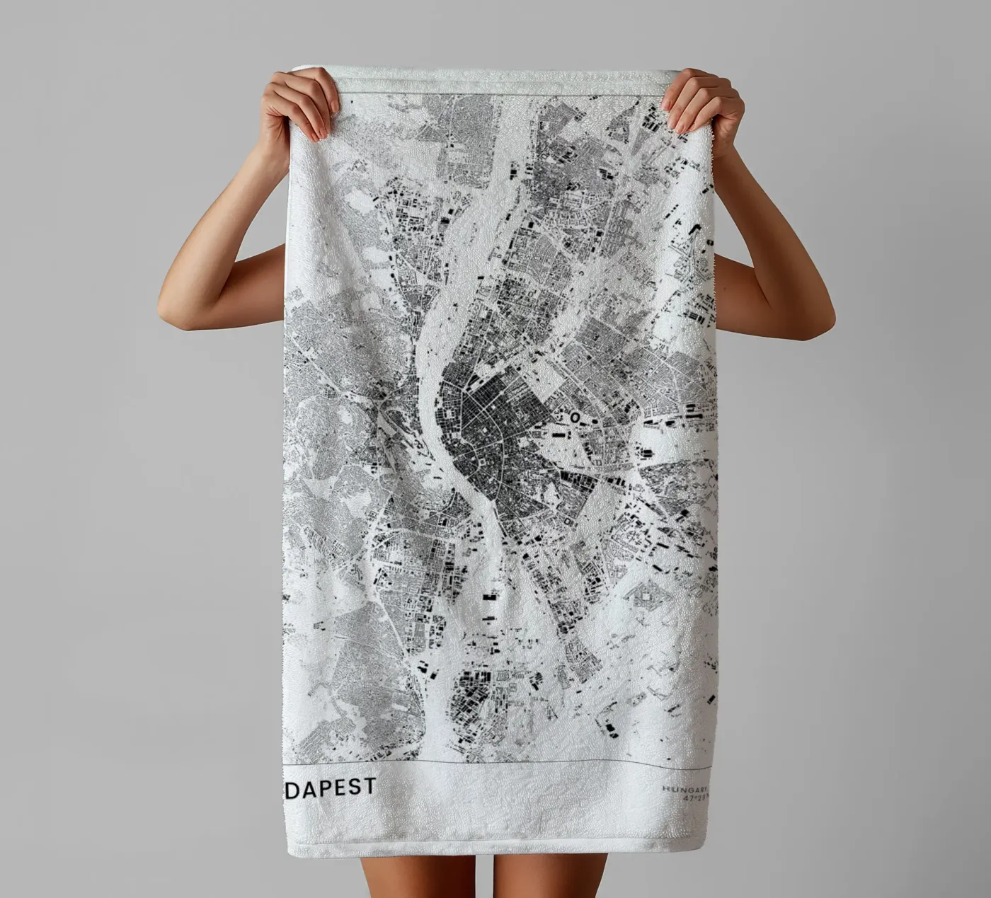 Budapest towel by The Cartography Collection