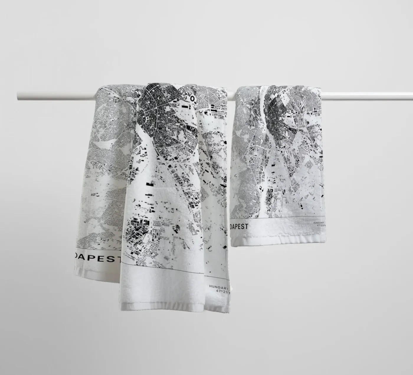 Budapest towel by The Cartography Collection