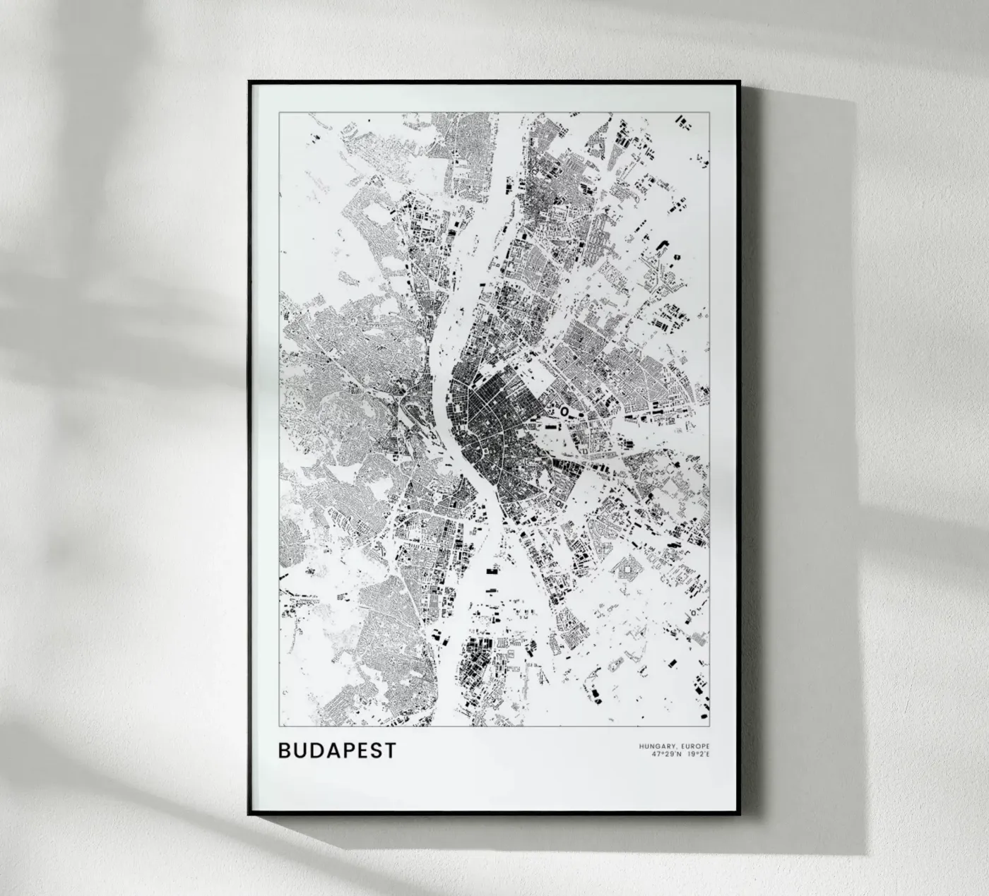 Budapest plexiglass da The Cartography Collection