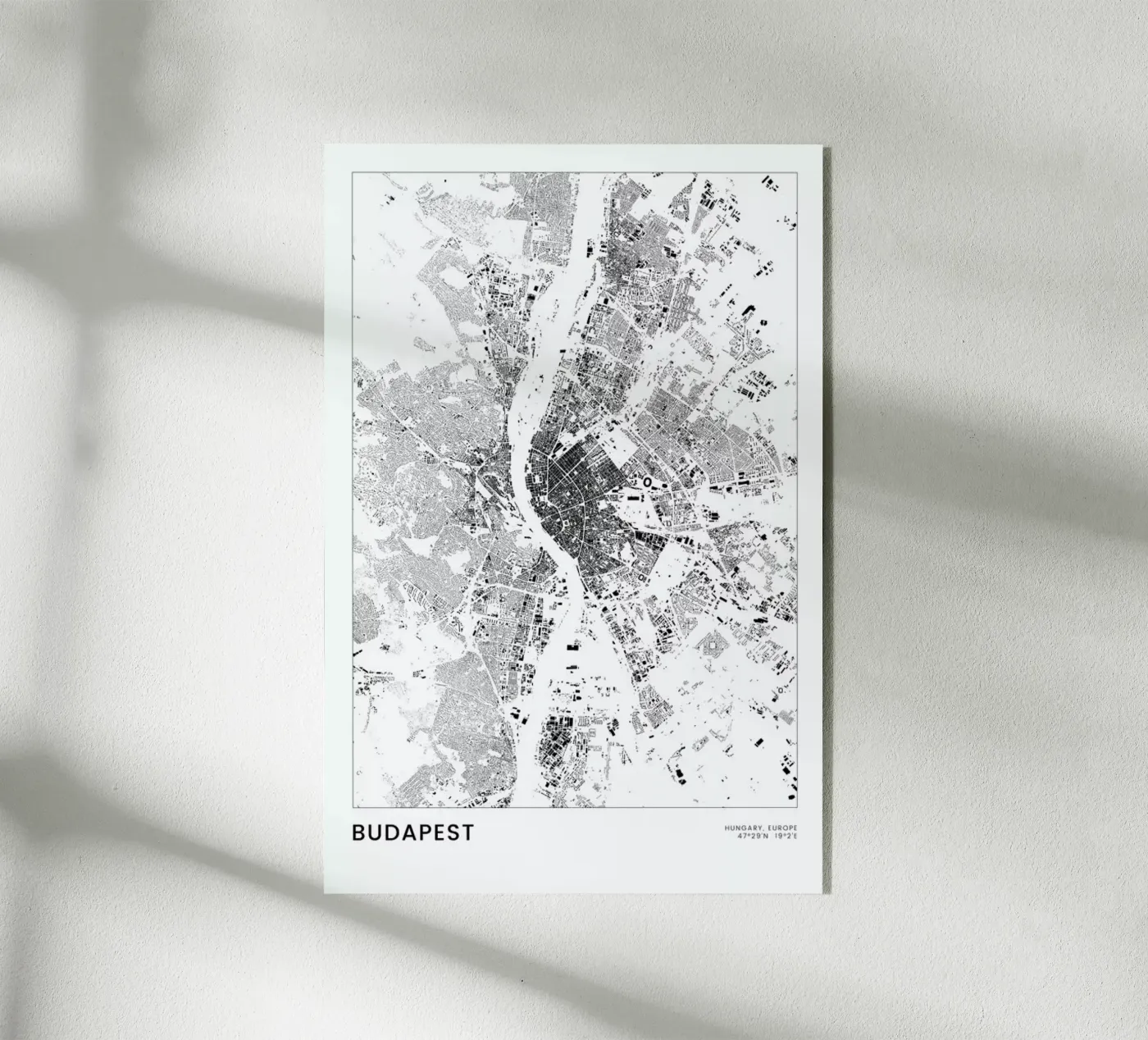 Budapest plexiglass da The Cartography Collection