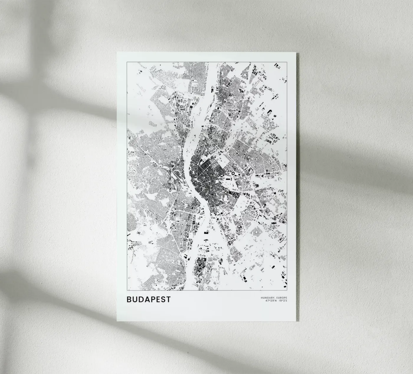 Budapest plexiglass da The Cartography Collection