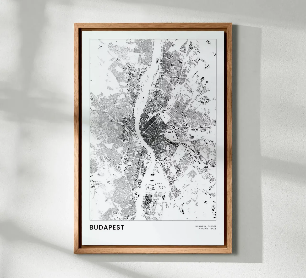 Budapest forex-plaat van The Cartography Collection