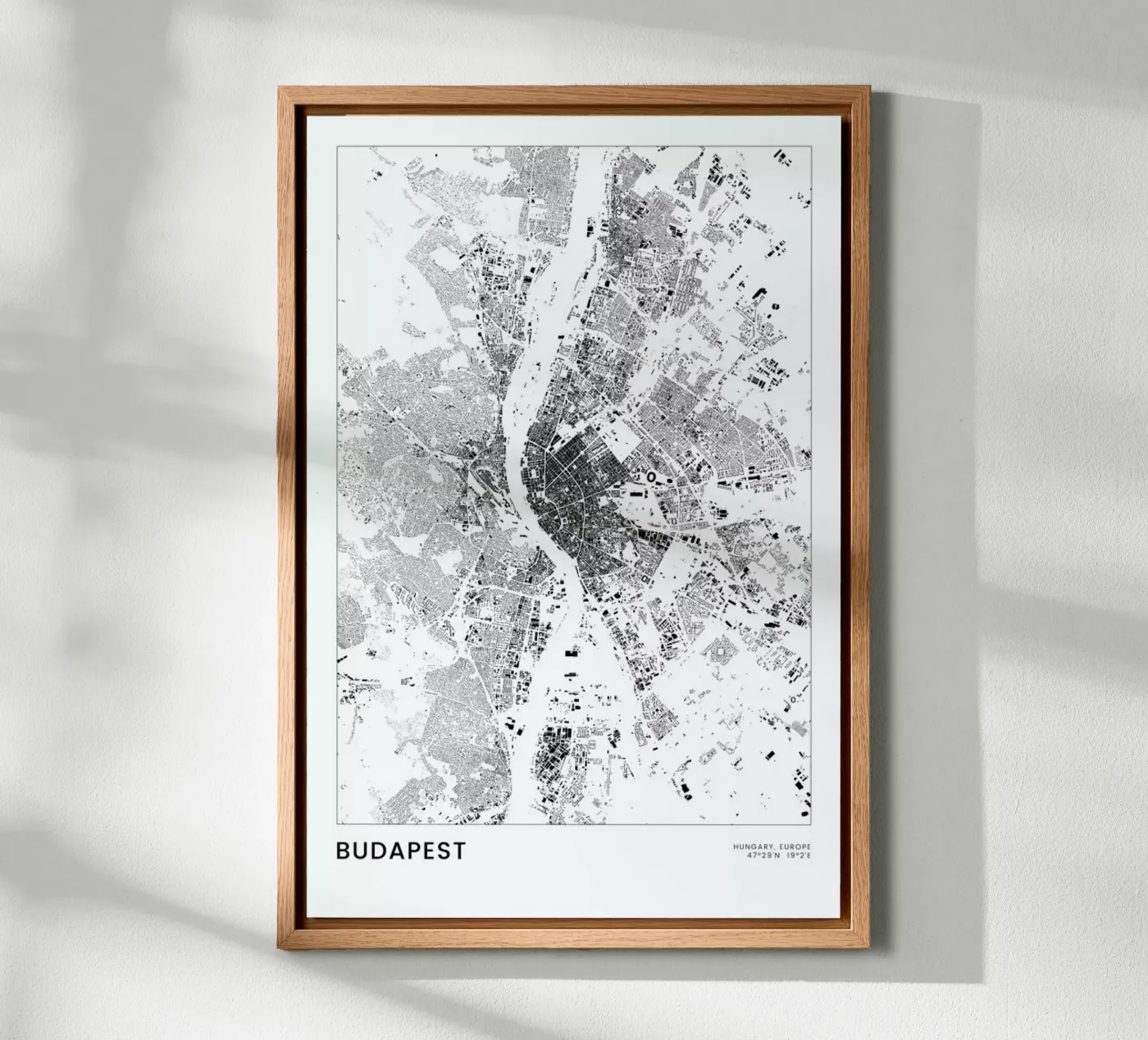 Budapest tela da The Cartography Collection