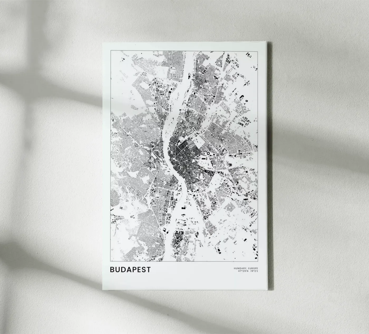 Budapest tela da The Cartography Collection