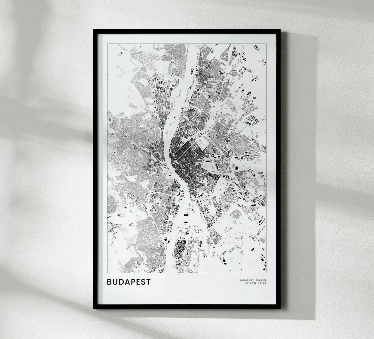 Budapest poster by The Cartography Collection