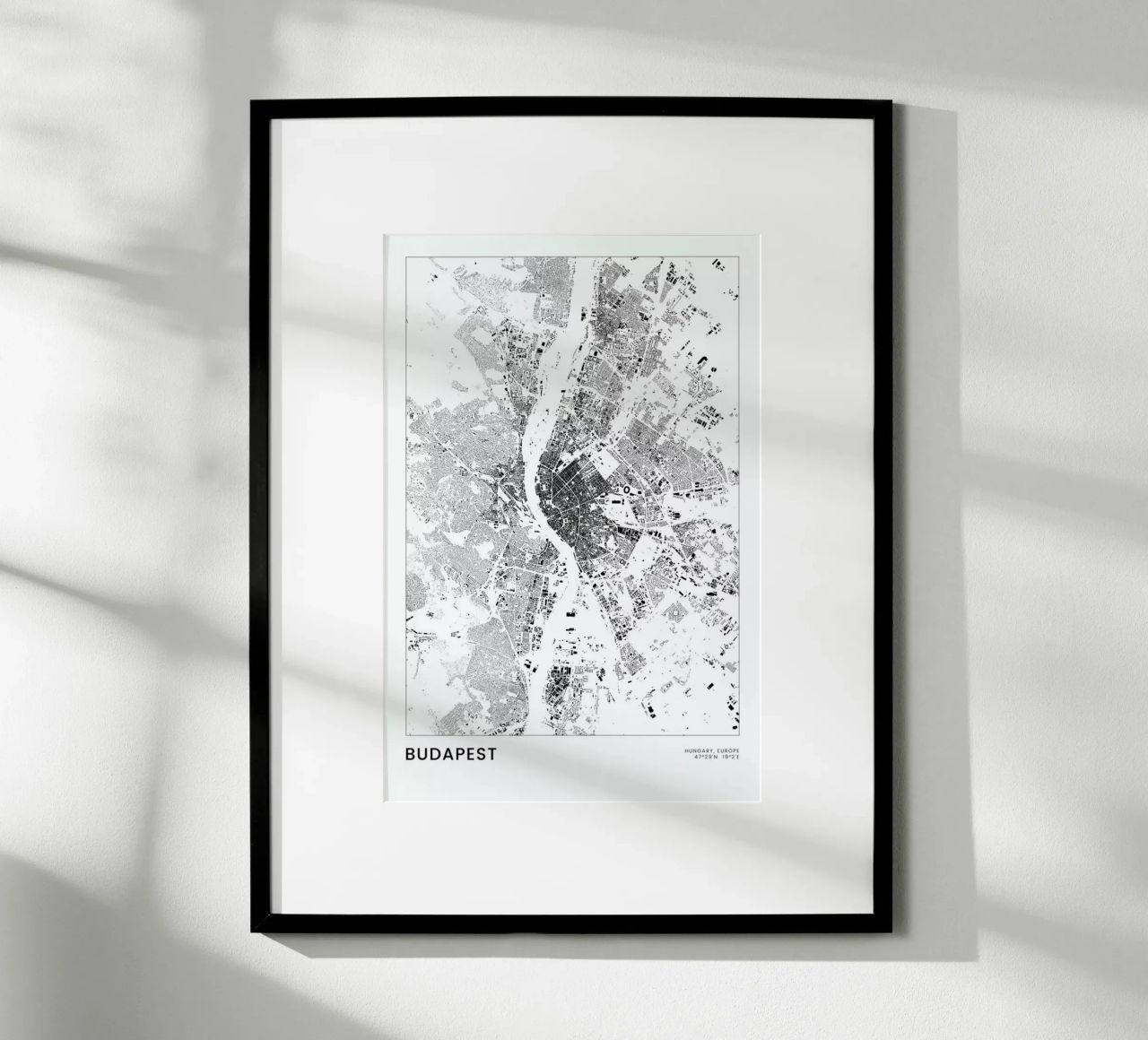 Budapest poster by The Cartography Collection