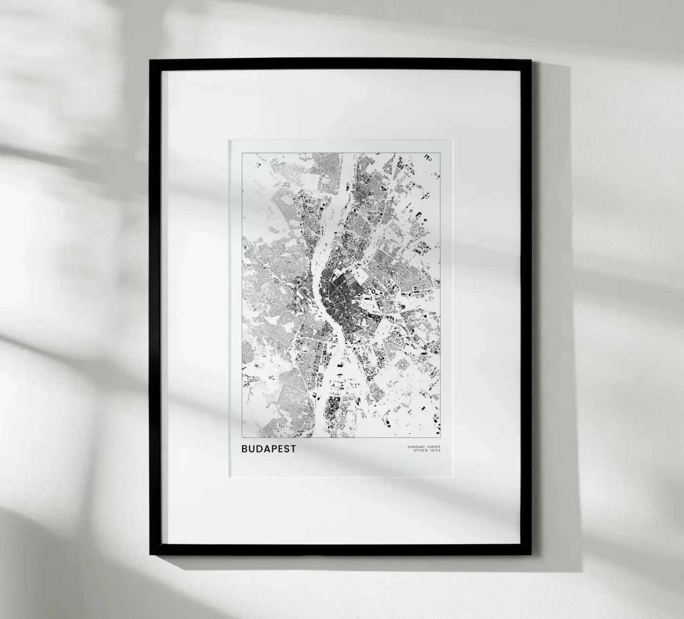 Budapest poster by The Cartography Collection