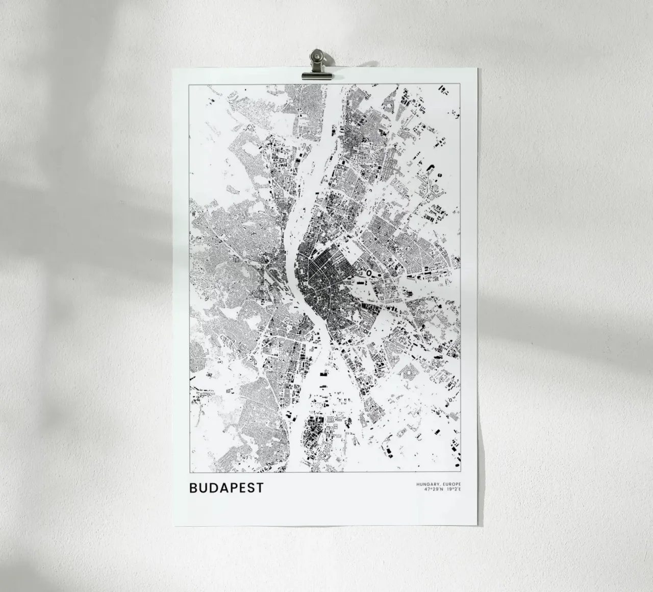 Budapest poster da The Cartography Collection