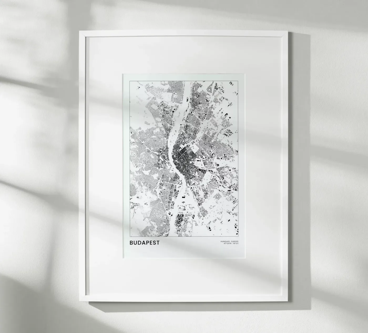Budapest poster by The Cartography Collection