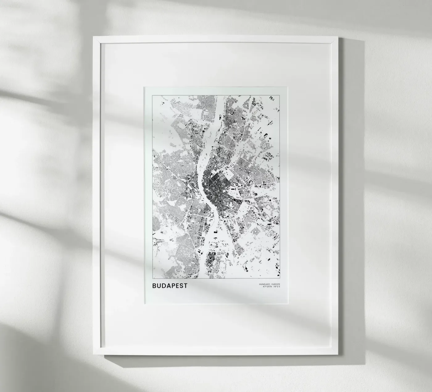 Budapest poster da The Cartography Collection