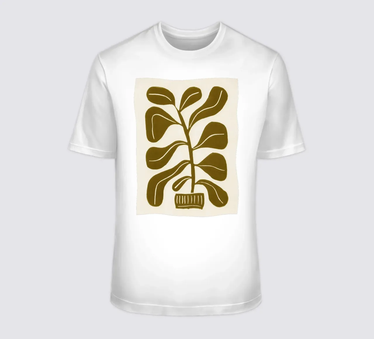 Pianta d'appartamento Linocut #2 t-shirt da Alisa Galitsyna