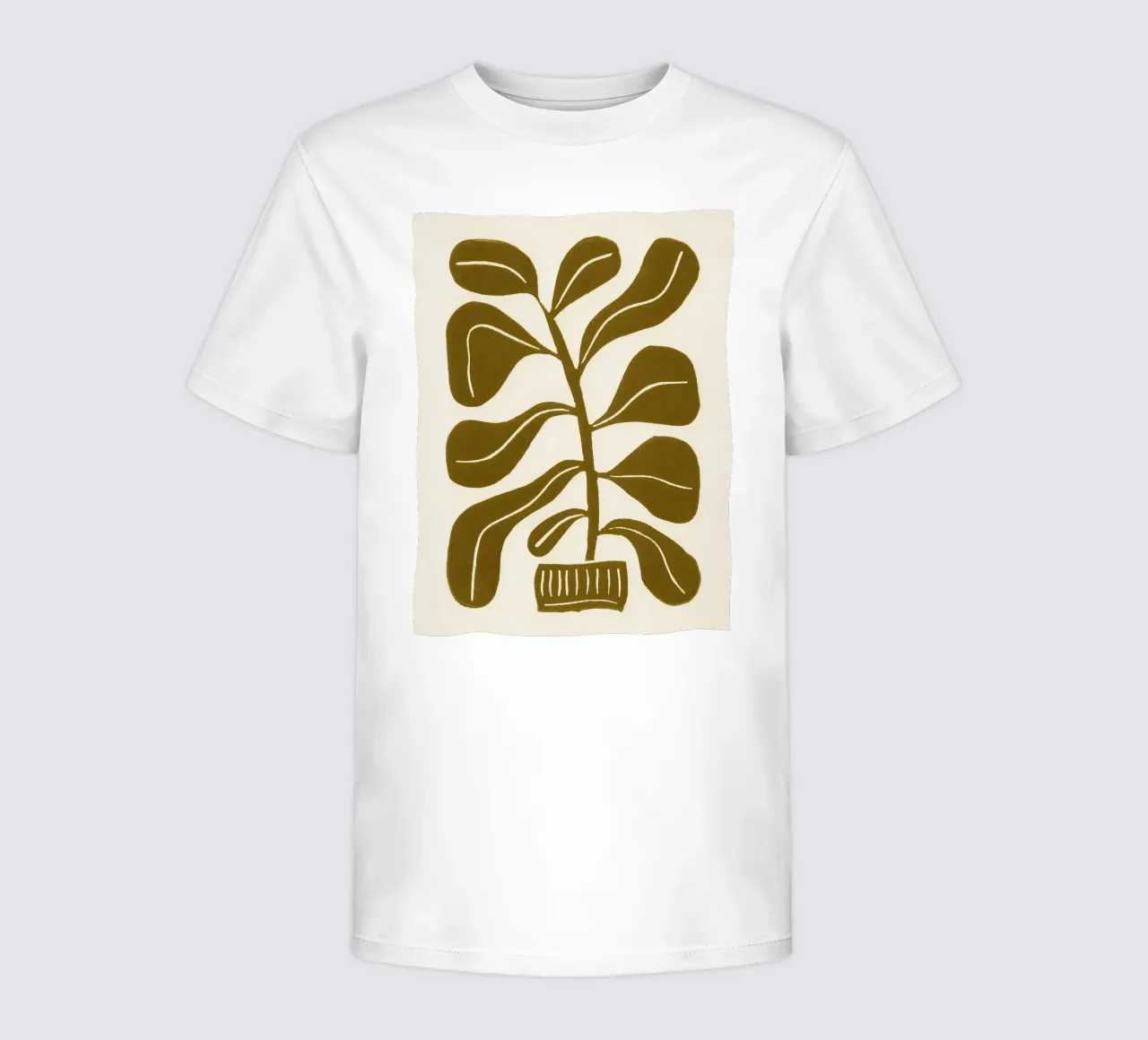 Pianta d'appartamento Linocut #2 t-shirt bambini da Alisa Galitsyna