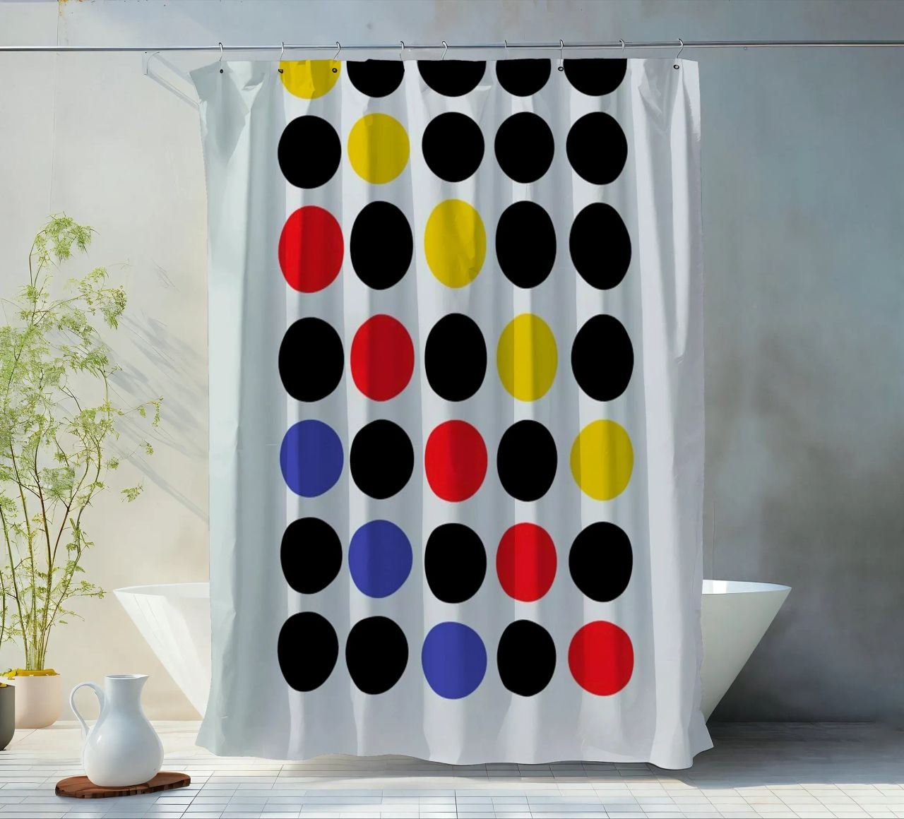 Primary Pattern tenda da doccia da Studio One