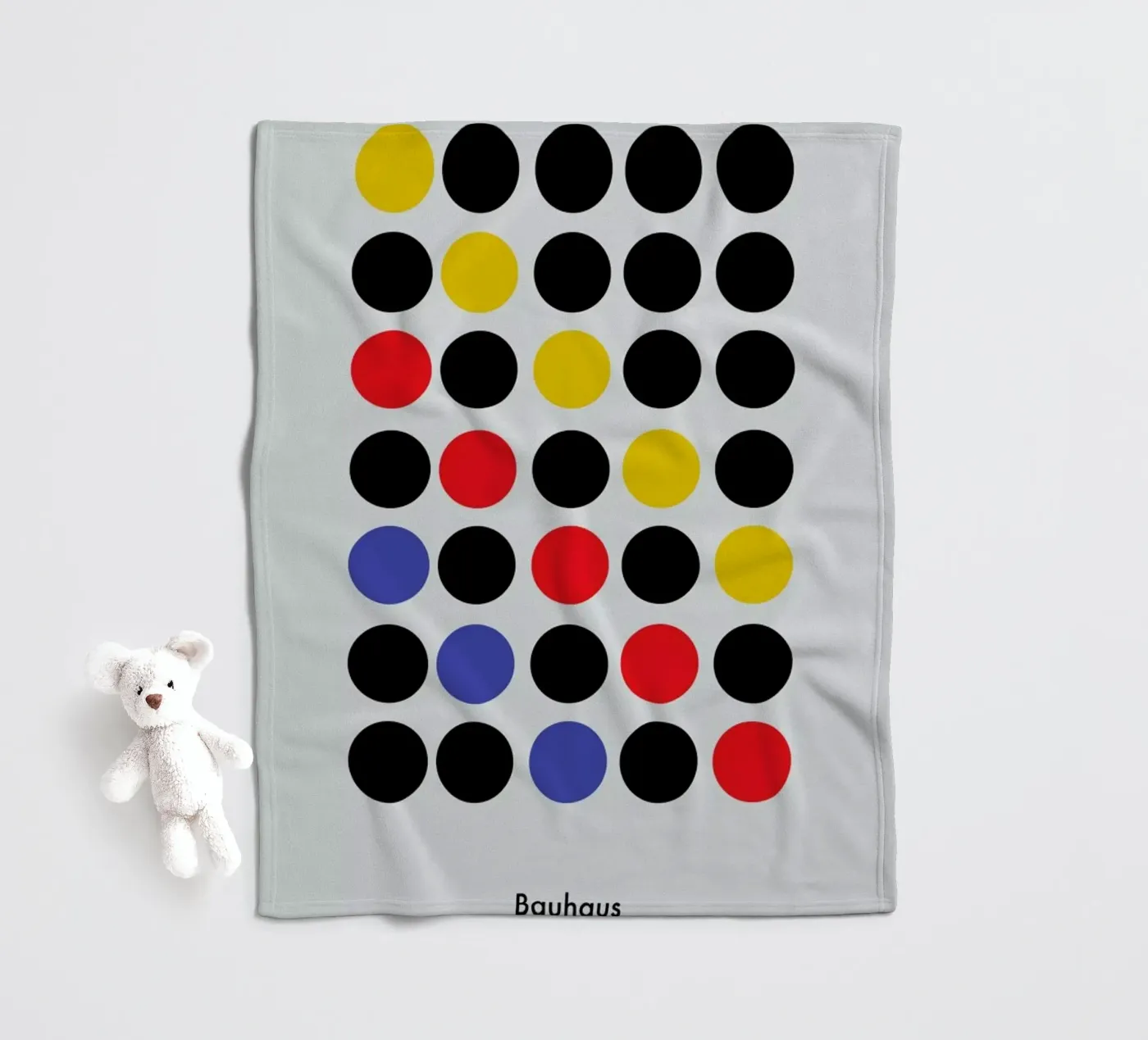 Primary Pattern fleece blanket by Studio One