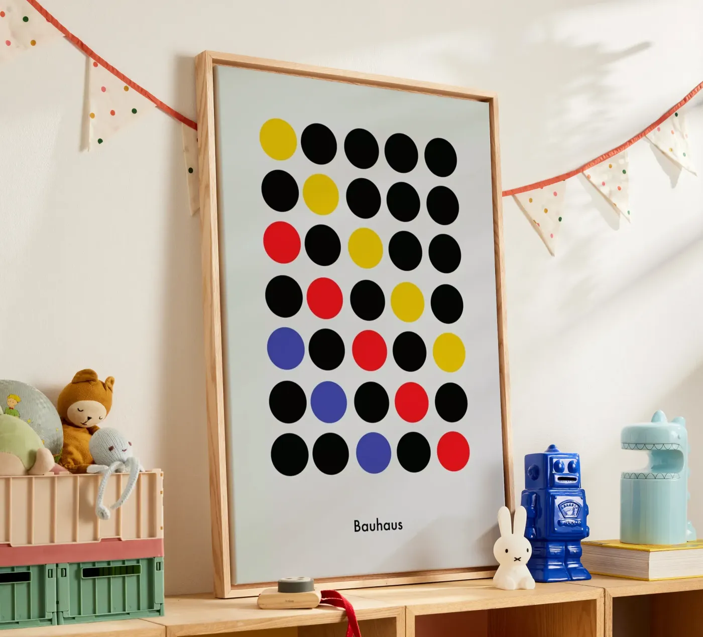 Primary Pattern Leinwand von Studio One
