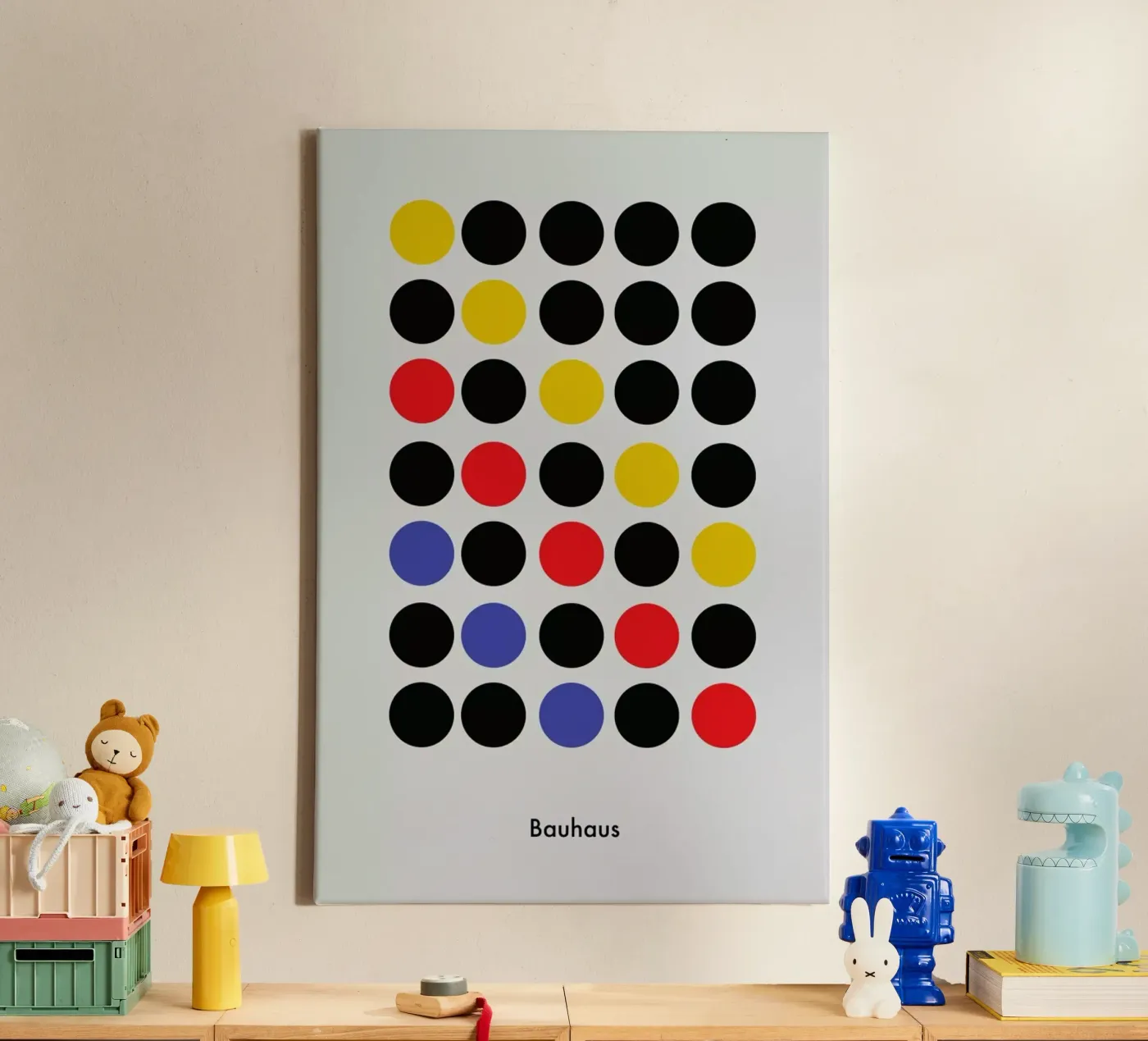 Primary Pattern canvas by Studio One