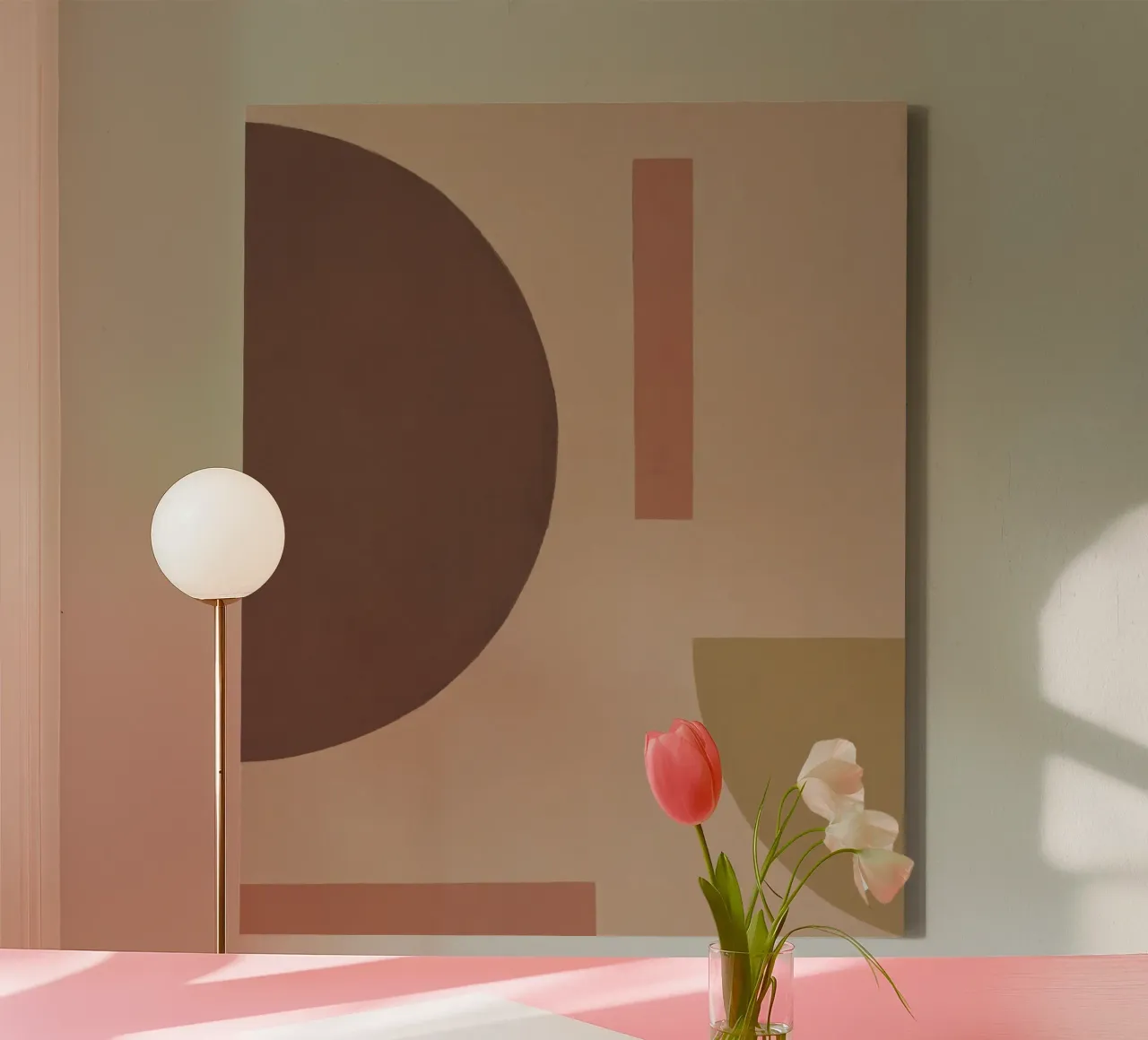 Forme geometriche #2 tela con Cornice a cassetta da Alisa Galitsyna