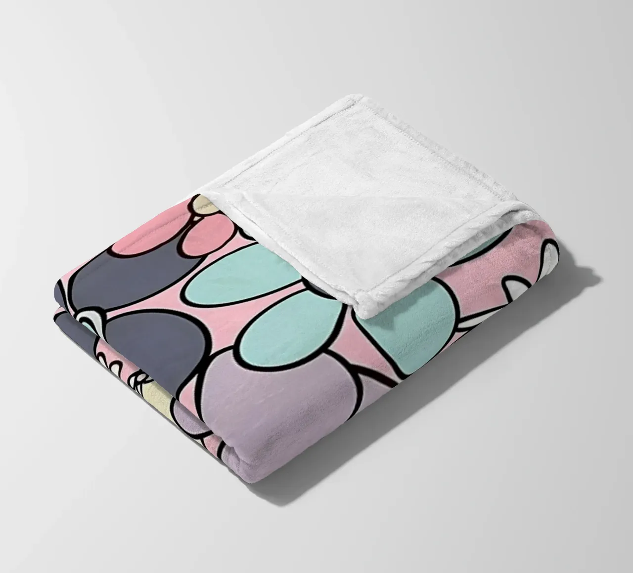 Fiori retrò anni '70 Glam 3 coperta in pile da diedrich