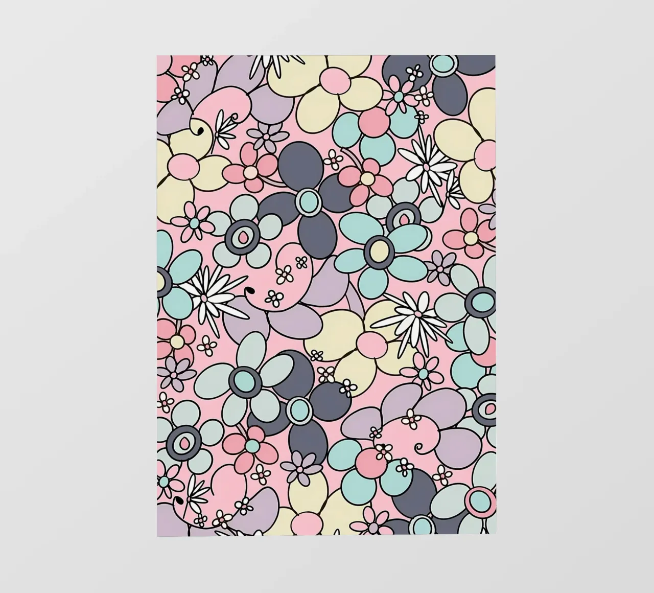 70s Retro Flower Glam 3 photo wallpaper by diedrich