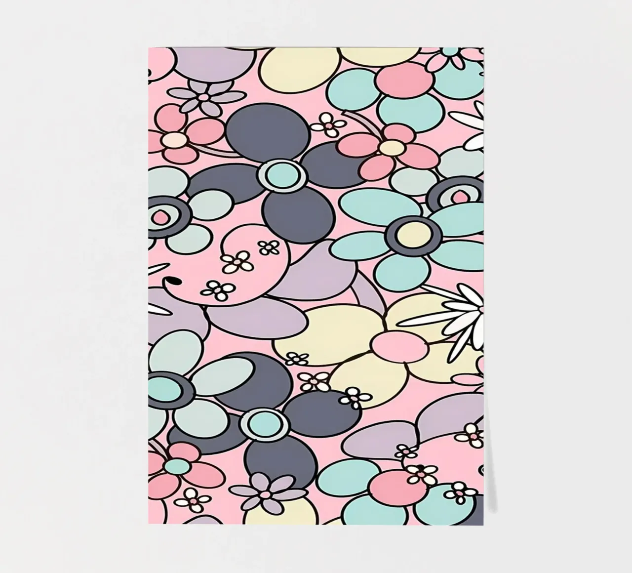 70s Retro Flower Glam 3 sticker sheet by diedrich