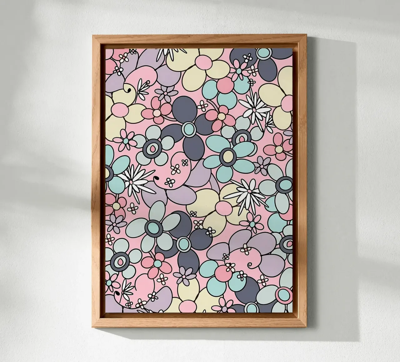 Fiori retrò anni '70 Glam 3 alluminio dibond da diedrich