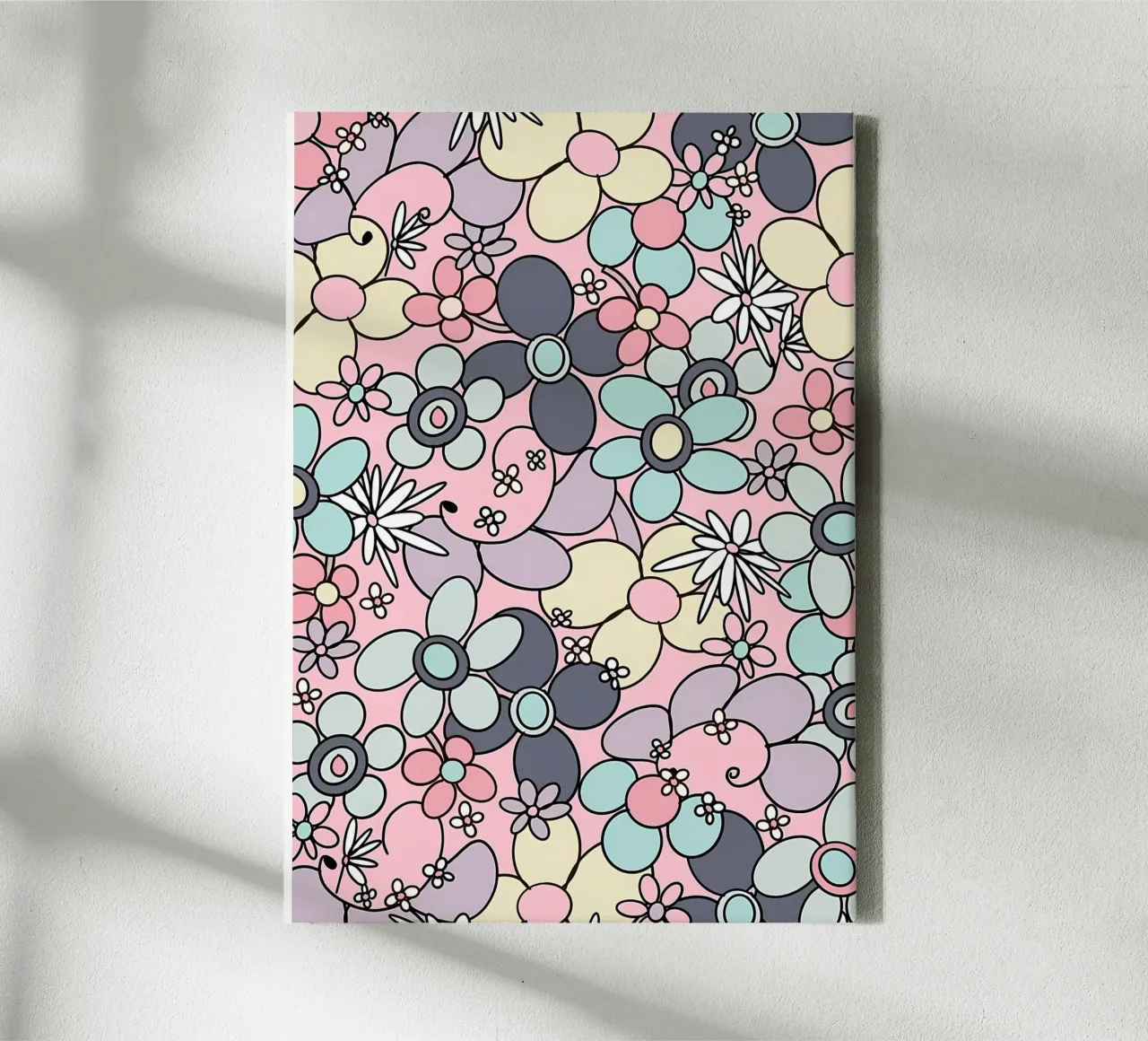 70s Retro Flower Glam 3 canvas by diedrich