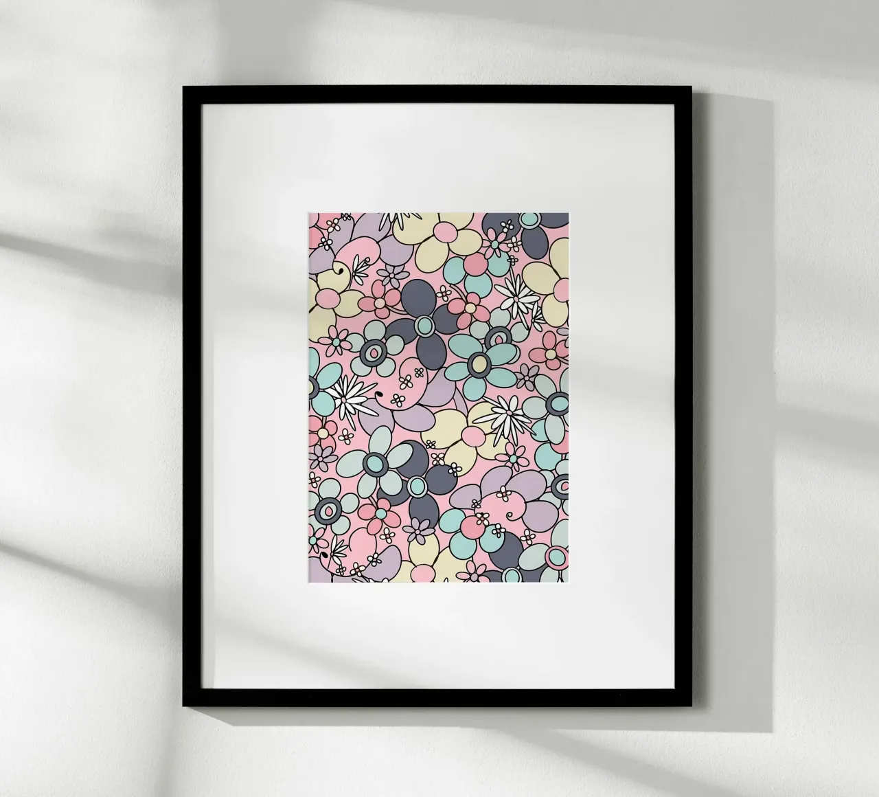 Fiori retrò anni '70 Glam 3 carta hahnemühle da diedrich