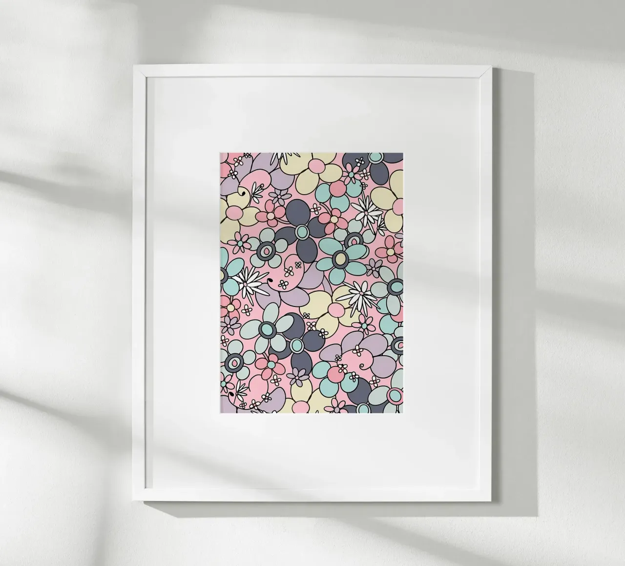 Fiori retrò anni '70 Glam 3 carta hahnemühle da diedrich