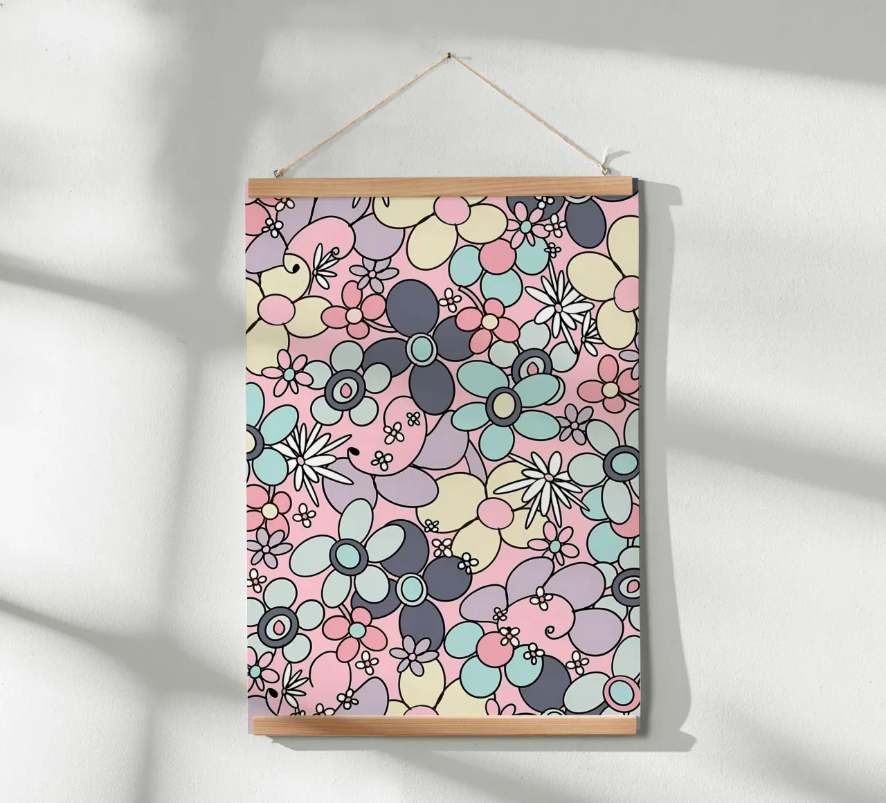 Fiori retrò anni '70 Glam 3 carta hahnemühle da diedrich