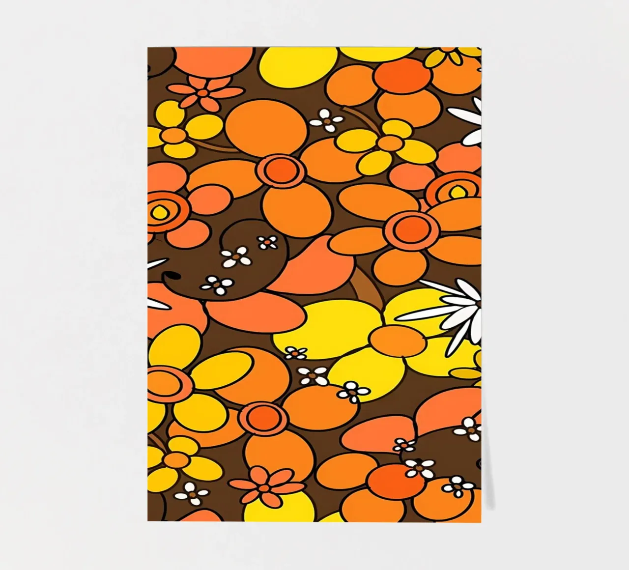 70s Retro Flower Glam 1 sticker sheet by diedrich