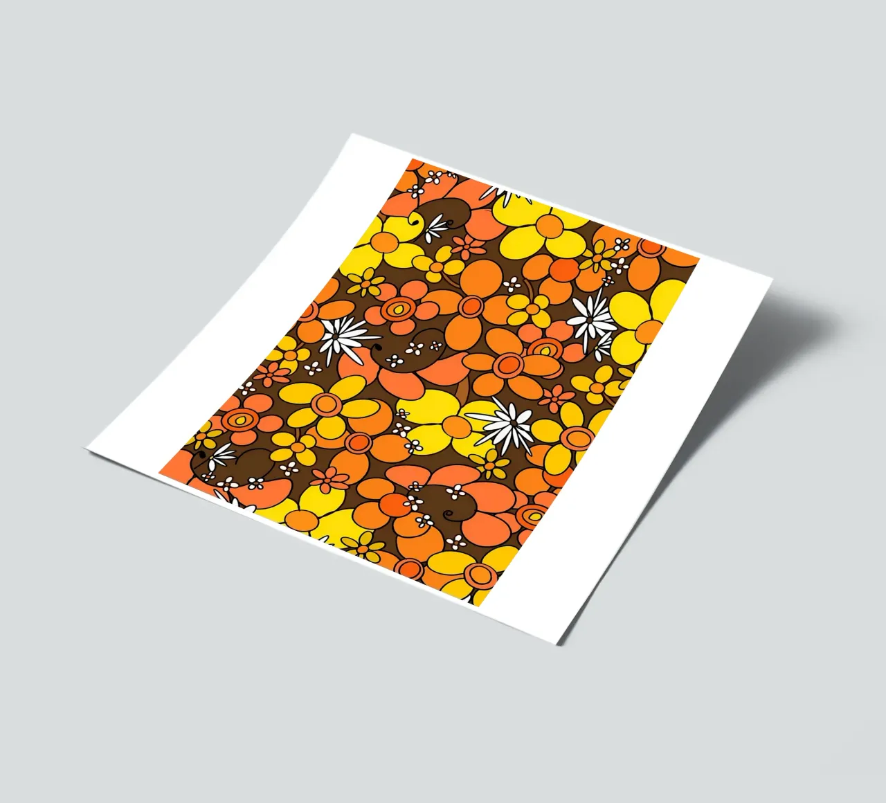 70s Retro Flower Glam 1 sticker sheet by diedrich
