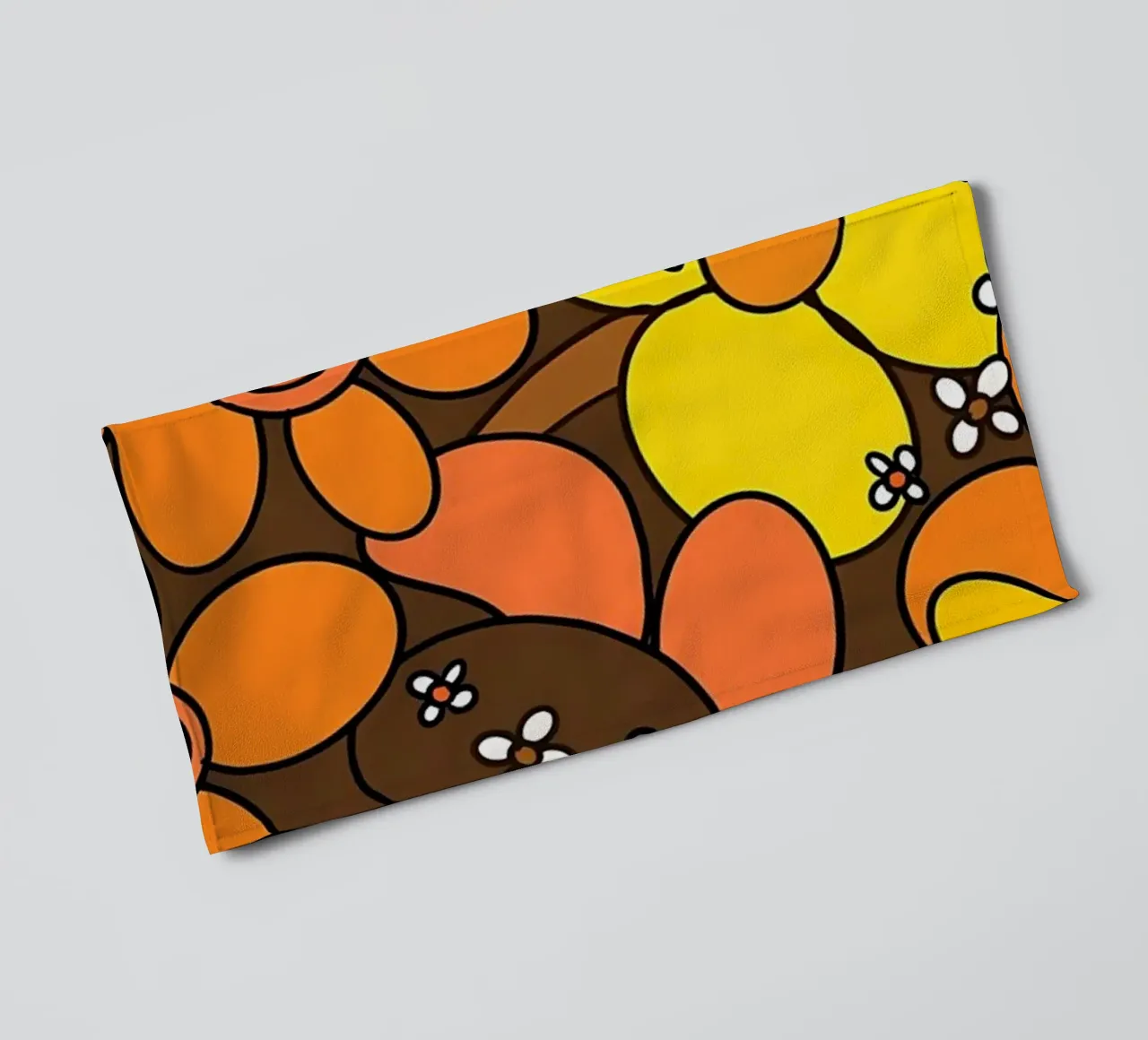 Fiori retrò anni '70 Glam 1 asciugamano da bagno da diedrich