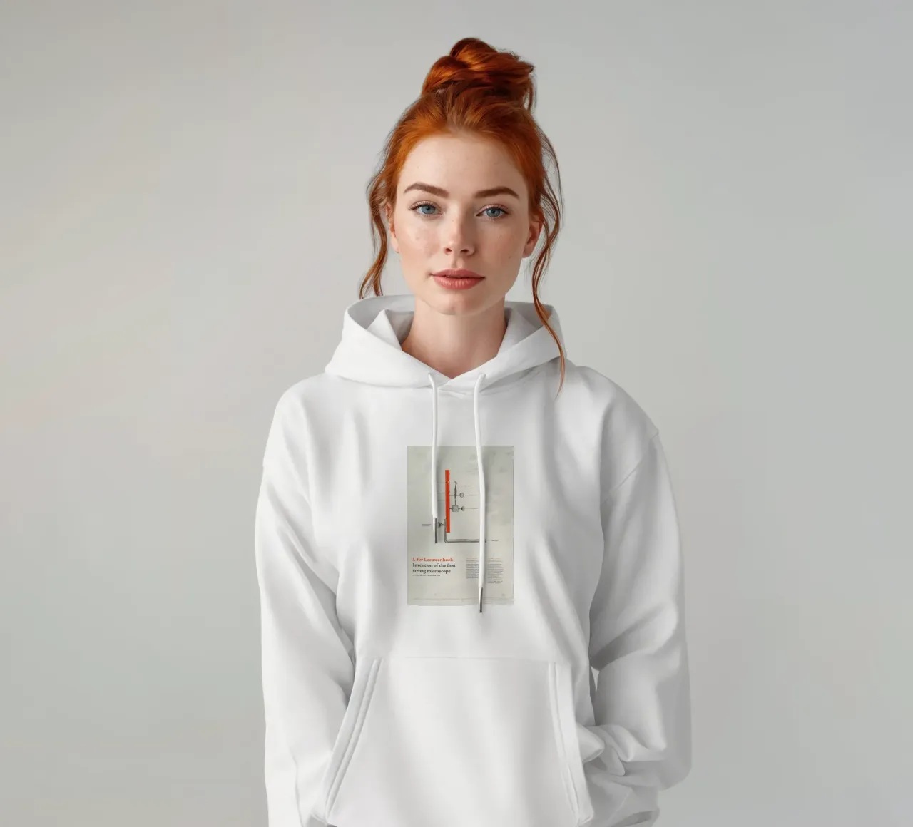 L for Leeuwenhoek felpa con cappuccio da Khyati Trehan