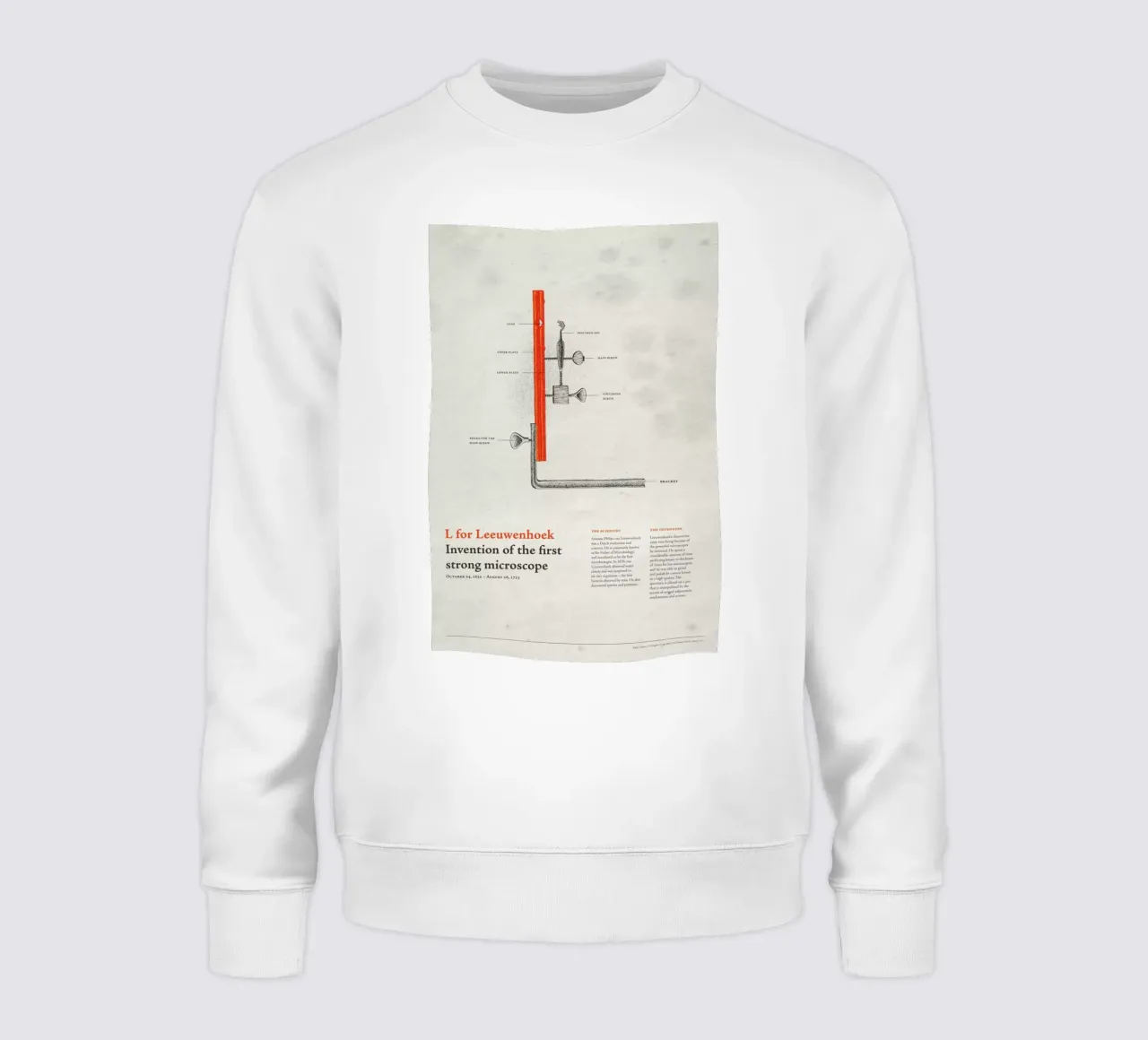 L for Leeuwenhoek Sweatshirt von Khyati Trehan