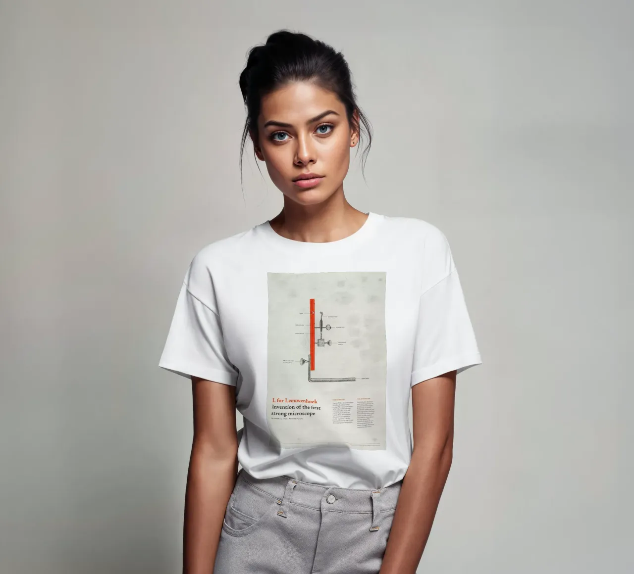 L for Leeuwenhoek t-shirt da Khyati Trehan