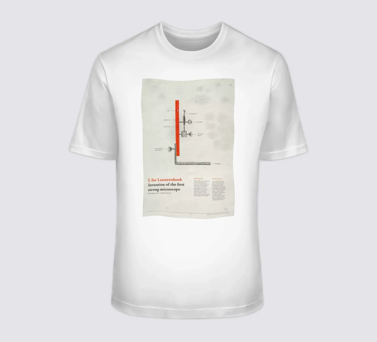 L for Leeuwenhoek t-shirt da Khyati Trehan