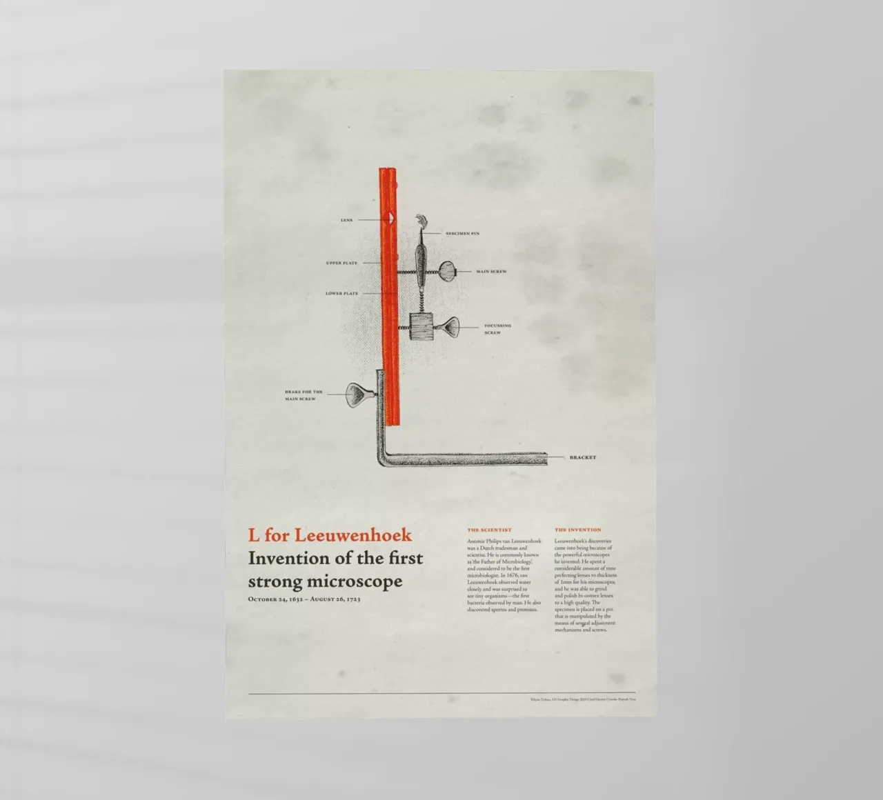 L for Leeuwenhoek backlit film by Khyati Trehan
