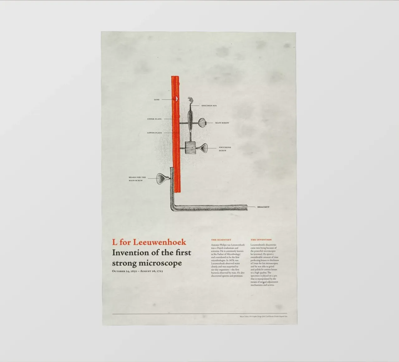 L for Leeuwenhoek backlit film by Khyati Trehan